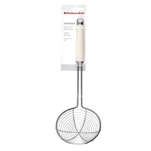 Sita de bucatarie KitchenAid din otel inoxidabil, Almond Creme, maner ergonomic - Img 2