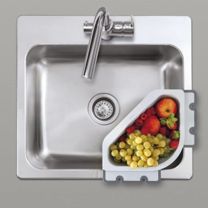 Sita din plastic Metaltex 185023000, capacitate 3,1 litri, gri - Img 5