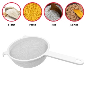Sita Metaltex 111618 18 cm cu suport din plastic alb - Img 3