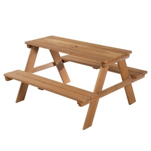 Sitzgruppe pentru copii Roba - Set picnic 4 locuri, din lemn masiv, rezistent la intemperii
