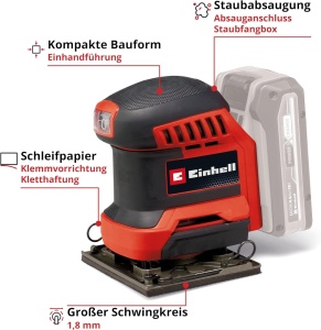 Slefuitor Einhell TE-OS 18113 Li-Solo 18V Compact Power X-Change - Img 3
