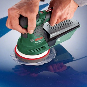 Slefuitor orbital aleatoriu Bosch PEX 300 AE (270 wati, in carcasa) - Img 4