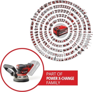 Slefuitor orbital aleatoriu fara fir Einhell Professional TP-RS 18/32 Li BL-Solo Power X-Change (18 V, fara perii, circuit oscilant de 3,2 mm, talpa de slefuit de 125 mm, inclusiv smirghel, fara baterie) - Img 2