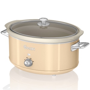 Slow Cooker Swan SF17031CNEU, 6.5L, 320W, Ceramica Antiaderenta, Crem