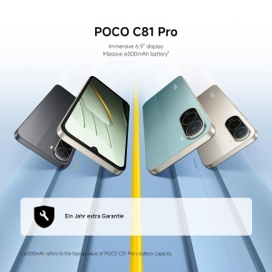 Smartphone POCO C81 Pro, 4 GB RAM, 128 GB, 6000 mAh, Negru - Img 4