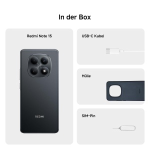 Smartphone XIAOMI REDMI Note 15, 8GB RAM, 256GB, 6000mAh, Negru - Img 5