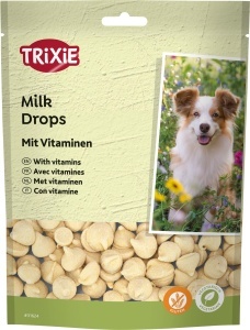 Snack-uri pentru caini TRIXIE Drops cu lapte, 350 g, fara gluten