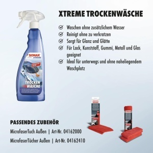 Solutie de curatare fara apa SONAX XTREME TrockenWasche 750 ml - Img 3