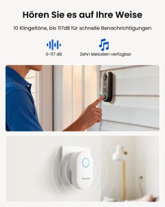 Sonerie video cu camera Reolink 5MP UHD, unghi 180, audio bidirectional - Img 7