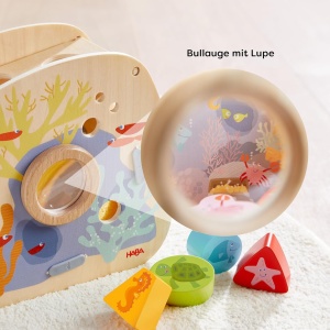 Sortierbox HABA Unterwasserwelt - Joc de sortare cu animale marine, 18 luni, cu lupa - Img 4
