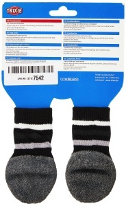 Sosete Antiderapante pentru Caini TRIXIE, ML, 2 Buc, Negru - Img 2