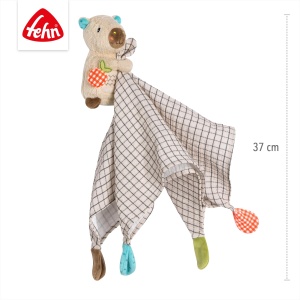Sosete pentru bebelusi Fehn Capybara Clara - Materiale moi, design carouri, 37 cm - Img 5