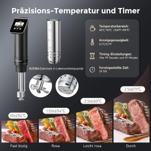 Sous Vide Garer KitchenBoss G330, 1100W, Wi-Fi, IPX7 - Img 6