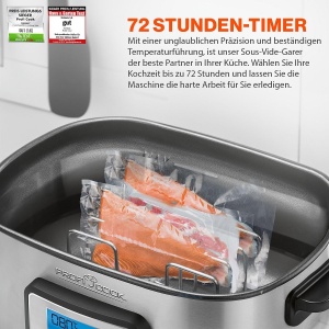Sous Vide Garer ProfiCook PC-SV 1112, 8.5L, Timer 72 ore, Inox - Img 7