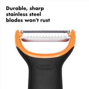 Spalator de legume OXO Good Grips cu Julienne, din otel inoxidabil, ergonomic - Img 4
