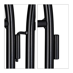 Spalier Metalic Relaxdays 2er Set, 220 x 50 cm, Negru - Img 7