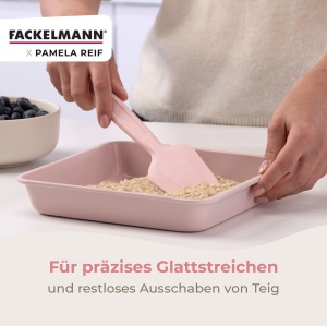 Spatula Fackelmann x Pamela Reif Silikon Pastel Roz 28 cm Rezistenta la Temperaturi Extreme - Img 5