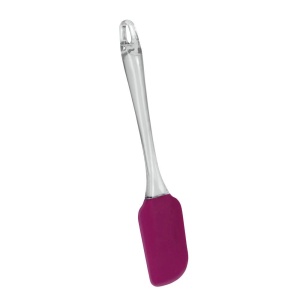 Spatula Metaltex Mrs Teigschaber Silicon Rosu Maner Transparent - Img 2