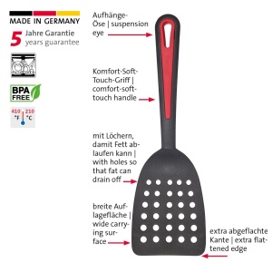 Spatule Westmark suprafata larga de contact si margine special aplatizata plastic galant negrurosu 29372270 - Img 4