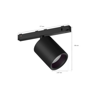 Spot de tavan Philips Hue Perifo, alb si colorat, negru, extensie - Img 3