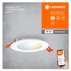 Spot LED incastrabil LEDVANCE Slim 12cm, 8W, dimabil, alb, 3000-6500K - Img 5