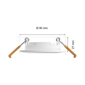 Spot LED incorporabil Philips Hue Slim, 90 mm, Alb si Colorat, Bluetooth, Control vocal - Img 9