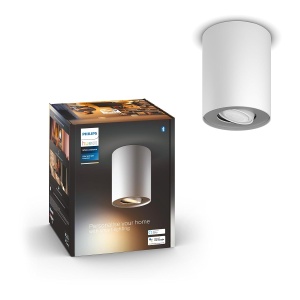 Spot LED Philips Hue White Ambiance Pillar, control prin aplicatie, alb