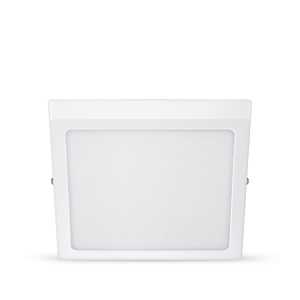 Spot LED Philips Slim Surface, 12W, lumina calda 2700K, patrat, alb
