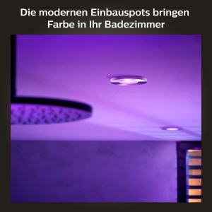 Spoturi LED Philips Hue Xamento White Color Ambiance Set 3 buc Control Inteligent Lumina Reglabila Aluminiu - Img 2