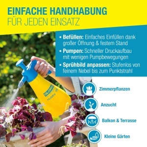 Spray cu presiune GLORIA Hobby 100 1 L, duza ajustabila, ergonomic - Img 5