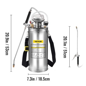 Spray cu presiune VEVOR 8L din otel inoxidabil, ergonomic, pentru gradinarit si curatenie - Img 7