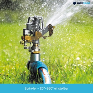 Sprinkler Gradina CELLFAST cu Reglare Stufenregulierung din Metal pentru Rasen si Flori - Img 4