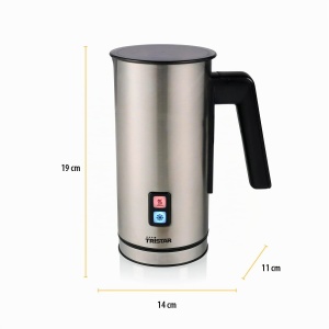 Spumator de lapte Tristar MK-2277, 150 ml spuma, 300 ml lapte incalzit, 550W, inox - Img 2