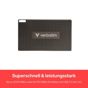 SSD extern Verbatim Metal Mini 1TB USB 3.2 Gen2 2000MBs - Img 3