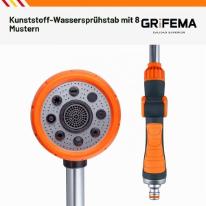 Stalp de udare GRIFEMA cu 8 moduri, 40.5cm, negruorange - Img 4