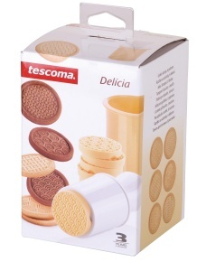 Stampilator pentru Biscuiti Tescoma cu 6 Motive Interchangeabile, Plastic si Silicon - Img 7