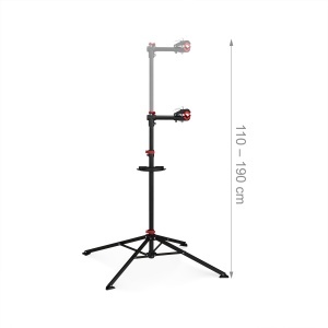 Stand de reparatii bicicleta Relaxdays, ajustabil 110-190 cm, cu suport unelte - Img 4