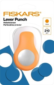 Stantator Motiv Fiskars, 2,5 cm, AlbPortocalie, Pentru Dreptaci si Stangaci - Img 5