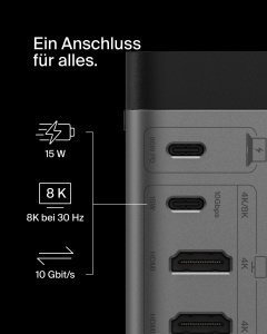 Statia de andocare Belkin USB-C 11-in-1 Pro GaN, 150 W, suport pentru 3 monitoare - Img 9