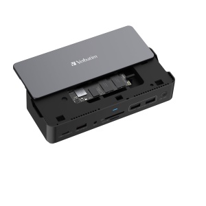 Statia de andocare USB-C Verbatim CDS-15S 15-in-1 cu slot SSD - Img 2