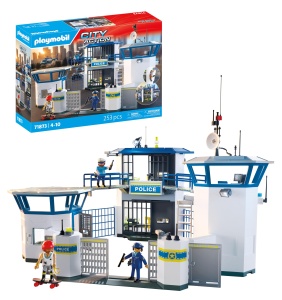 Statia de Politie PLAYMOBIL 71873 cu Accesorii si Figurine pentru Copii peste 4 Ani