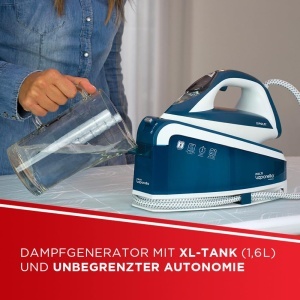 Statie de calcat Polti Vaporella Express VE30.10, 2200 W, 8 Bar, 1.6 L, AlbastruAlb - Img 4