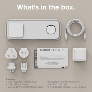 Statie de incarcare 3-in-1 NOCO XGrid XDP3 pentru iPhone, Apple Watch si AirPods, 45W - Img 7
