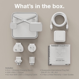 Statie de incarcare 3-in-1 NOCO XGrid XDS3 pentru iPhone, Apple Watch si AirPods, 45W - Img 7