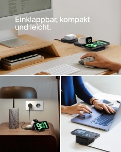 Statie de incarcare Belkin BoostCharge Pro 3-in-1, 15W, MagSafe, pentru iPhone si Apple Watch - Img 6