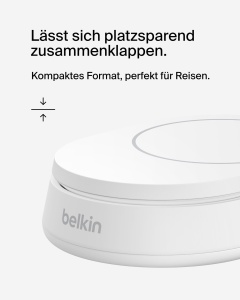 Statie de incarcare wireless Belkin BoostCharge Pro 15W, compatibila cu MagSafe, alba - Img 5