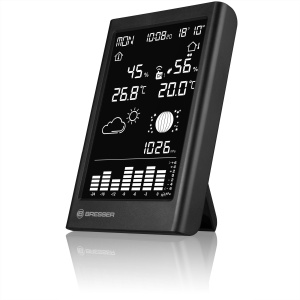Statie Meteo Bresser MeteoTemp TBV cu Senzaor Exterior, Monitorizare Temperatura si Umiditate