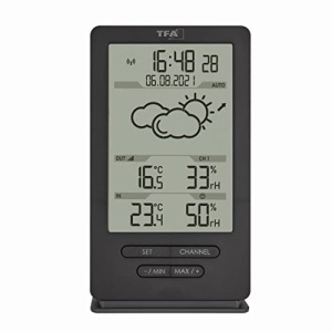 Statie meteo digitala TFA Dostmann 35116210 cu senzor exterior prognoza meteo gri - Img 4