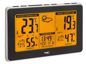 Statie Meteo TFA Dostmann Mondo 35.1151.01, cu senzor exterior, neagra - Img 2