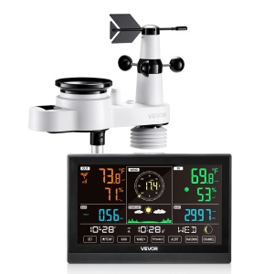 Statie meteo VEVOR YT60310 5-in-1 Display 75 inch Solara IPX6